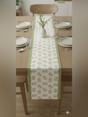 Spring Floral Table Runner 14 X 72 Inch